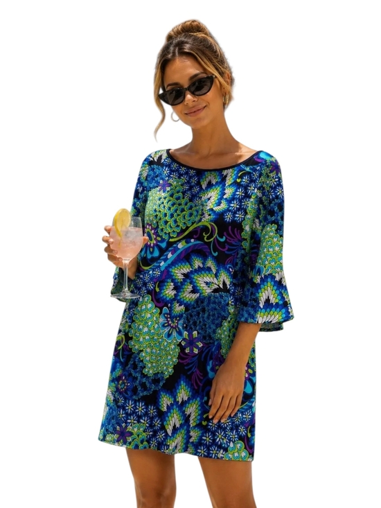 Tara Grinna Dresses & Skirts - Tara Grinna Palermo Boat Neck Floral Dress | Size XL - NWT